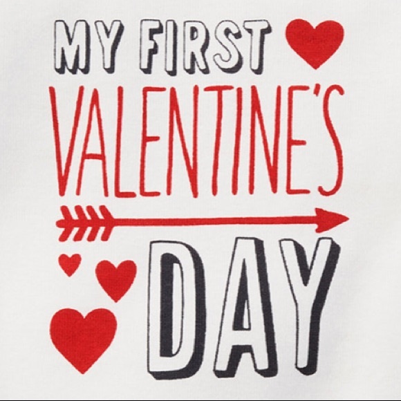 My First Valentine’s Day Romper by Carter’s NWT - Picture 2 of 6